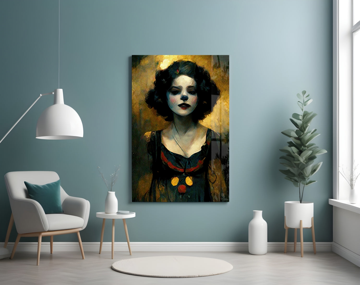 Insigneart USA Harley Quinn Glass Wall Art || Designer Collection