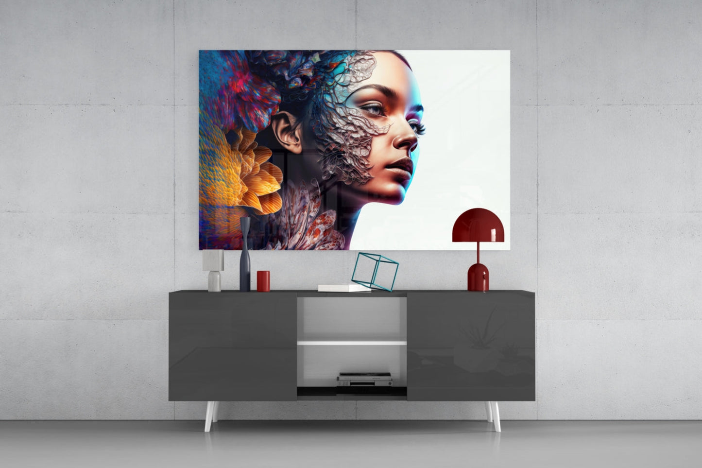 Insigneart USA Transmutation to Beauty Glass Wall Art || Designer Collection