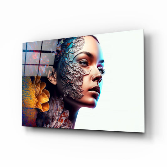 Insigneart USA Transmutation to Beauty Glass Wall Art || Designer Collection