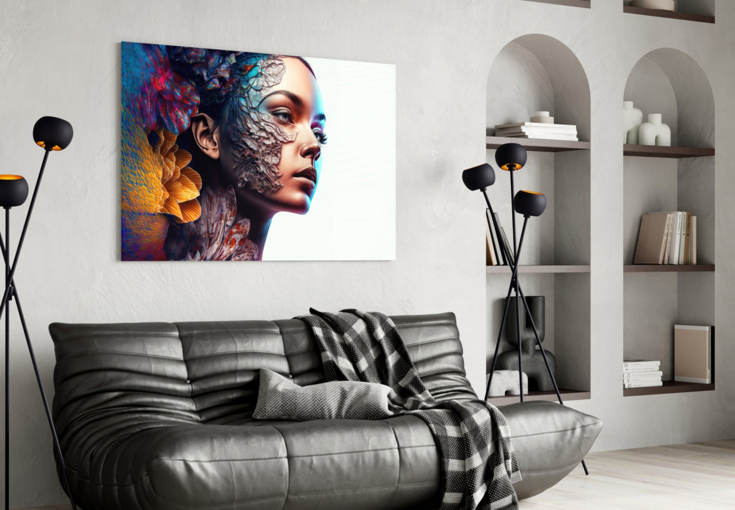 Insigneart USA Transmutation to Beauty Glass Wall Art || Designer Collection