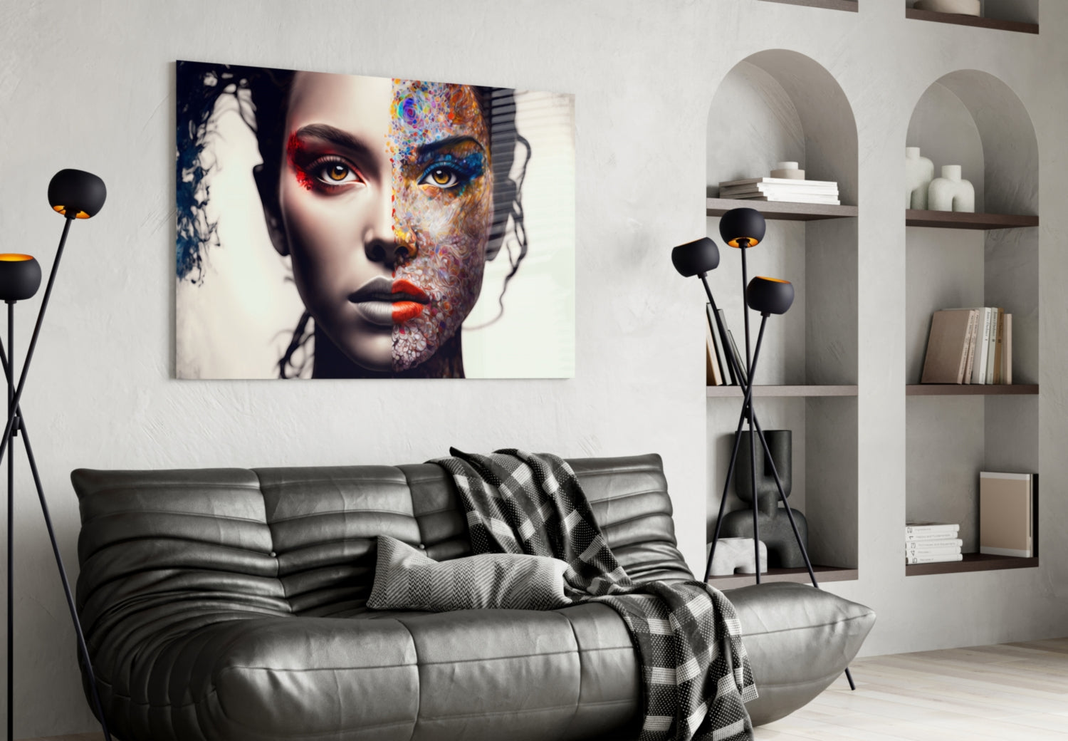 Insigneart USA From Cartoon to Reality Glass Wall Art || Designer Collection