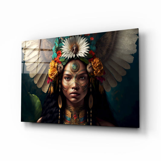 Insigneart USA Beauty of the Clan Glass Wall Art || Designer Collection