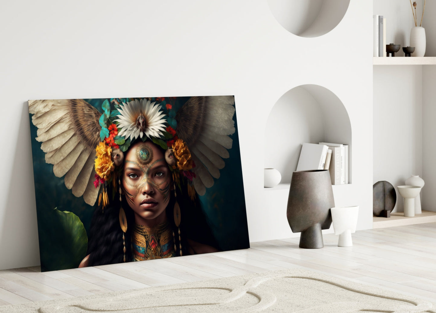 Insigneart USA Beauty of the Clan Glass Wall Art || Designer Collection