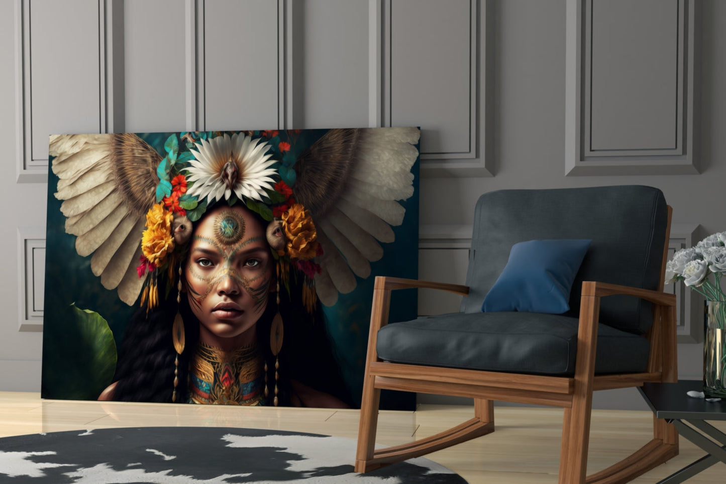 Insigneart USA Beauty of the Clan Glass Wall Art || Designer Collection