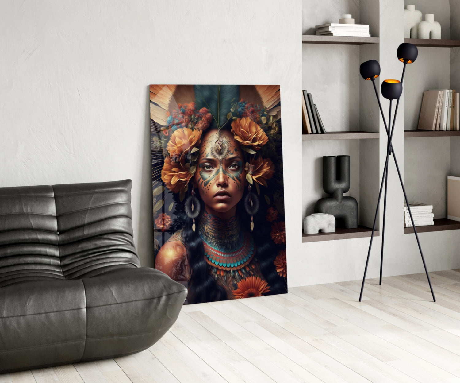Insigneart USA Beauty of the Clan Glass Wall Art || Designer Collection