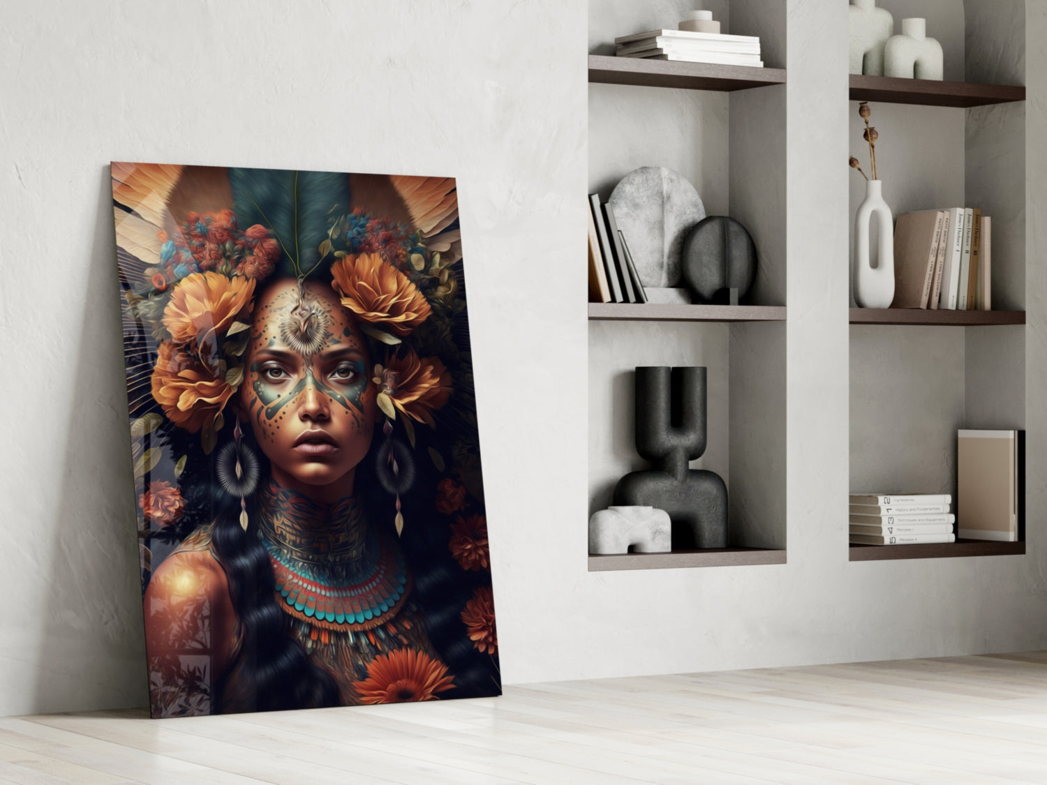 Insigneart USA Beauty of the Clan Glass Wall Art || Designer Collection