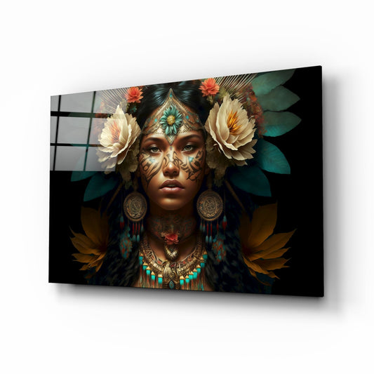 Insigneart USA Beauty of the Clan Glass Wall Art || Designer Collection