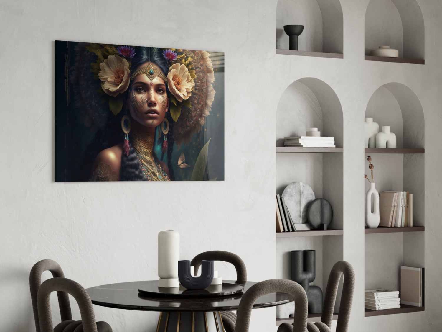 Insigneart USA Flower Master Glass Wall Art || Designer Collection