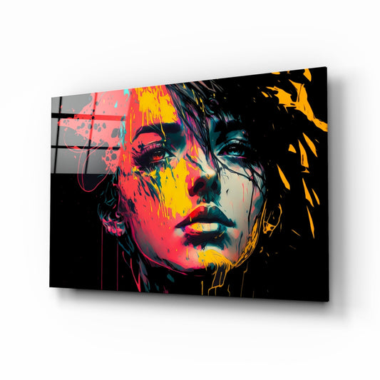 Insigneart USA Rebel Beauty Glass Wall Art || Designer Collection