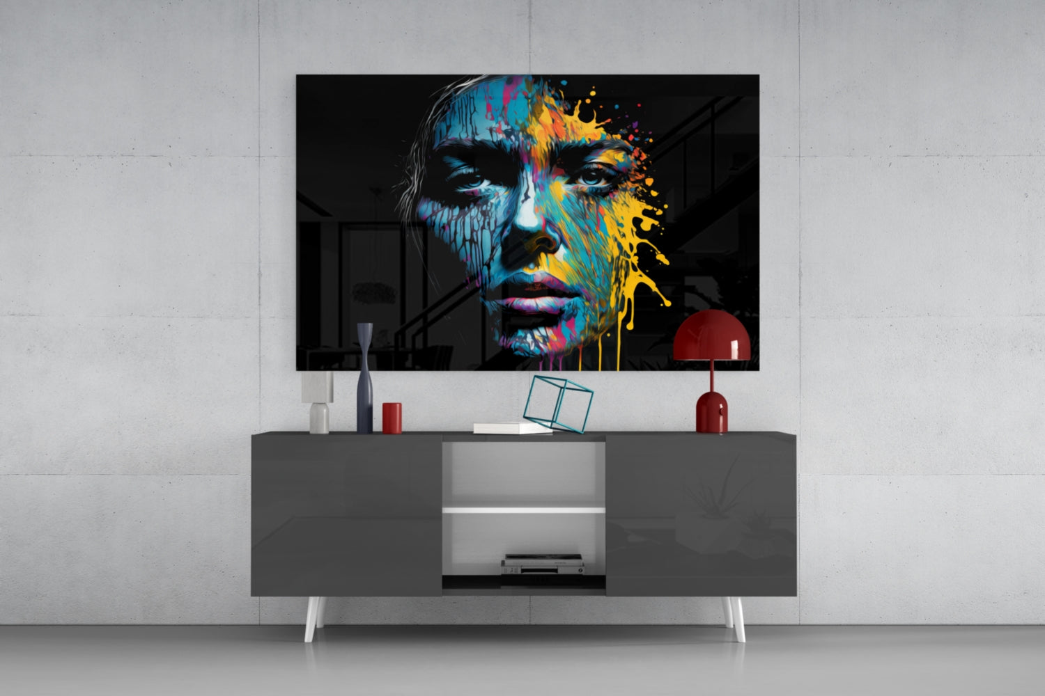 Insigneart USA Beautiful Splash Glass Wall Art || Designer Collection