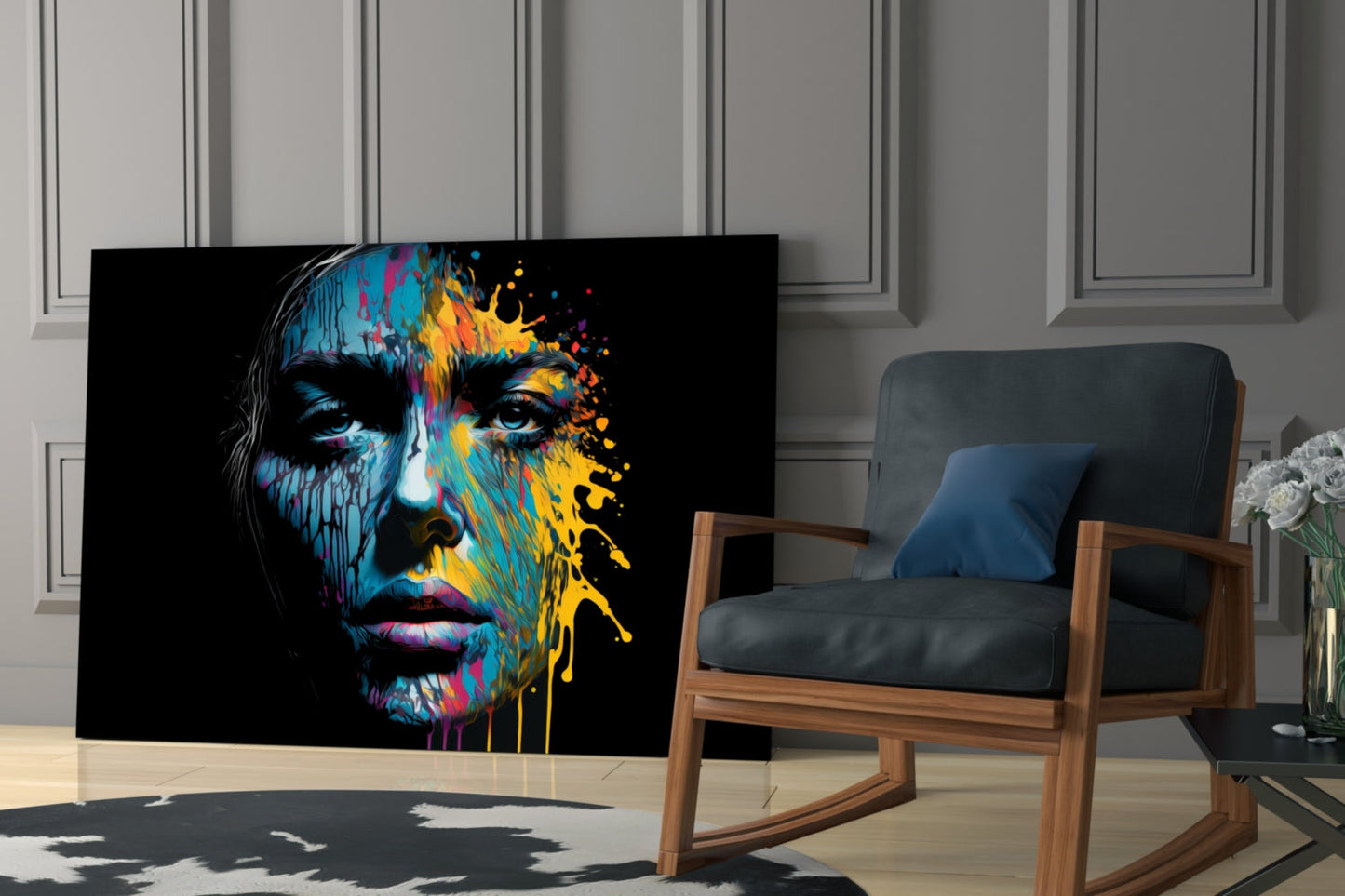 Insigneart USA Beautiful Splash Glass Wall Art || Designer Collection