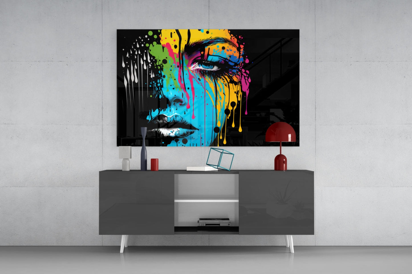 Insigneart USA Melting Beauty Glass Wall Art || Designer Collection