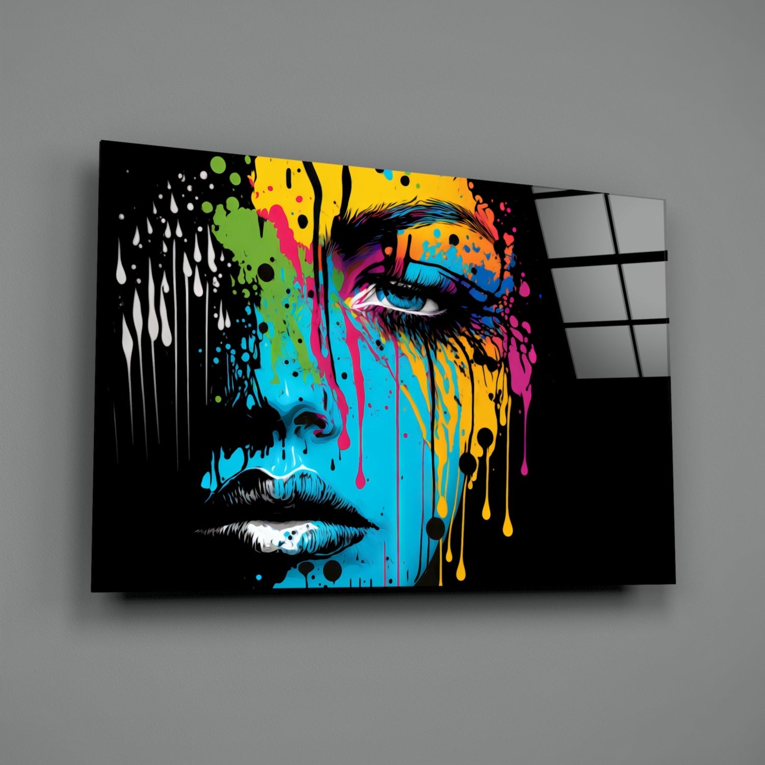 Insigneart USA Melting Beauty Glass Wall Art || Designer Collection