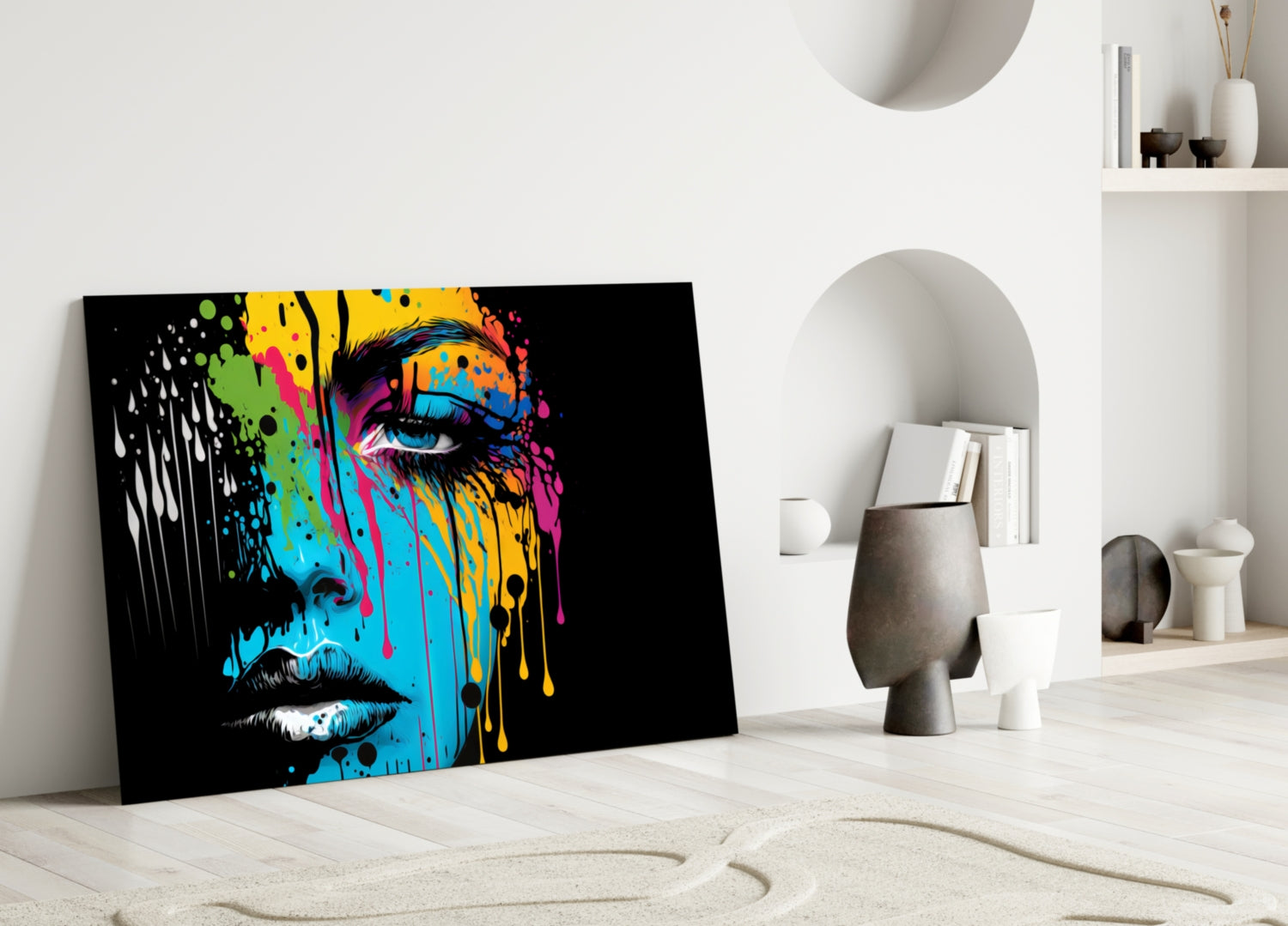 Insigneart USA Melting Beauty Glass Wall Art || Designer Collection
