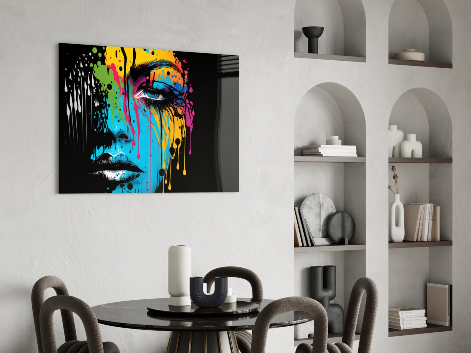Insigneart USA Melting Beauty Glass Wall Art || Designer Collection