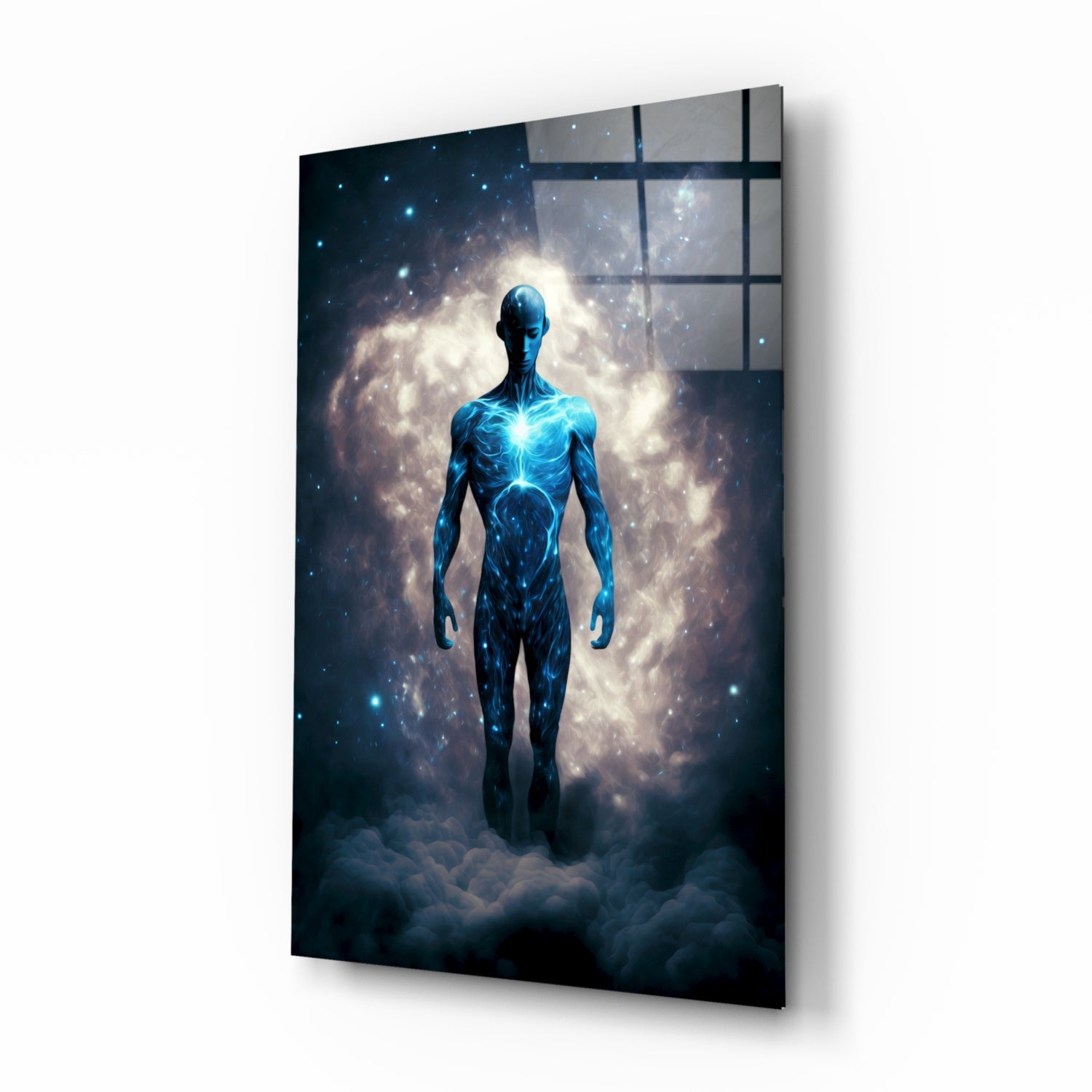 Insigneart USA Vitruvius Man Glass Wall Art || Designers Collection