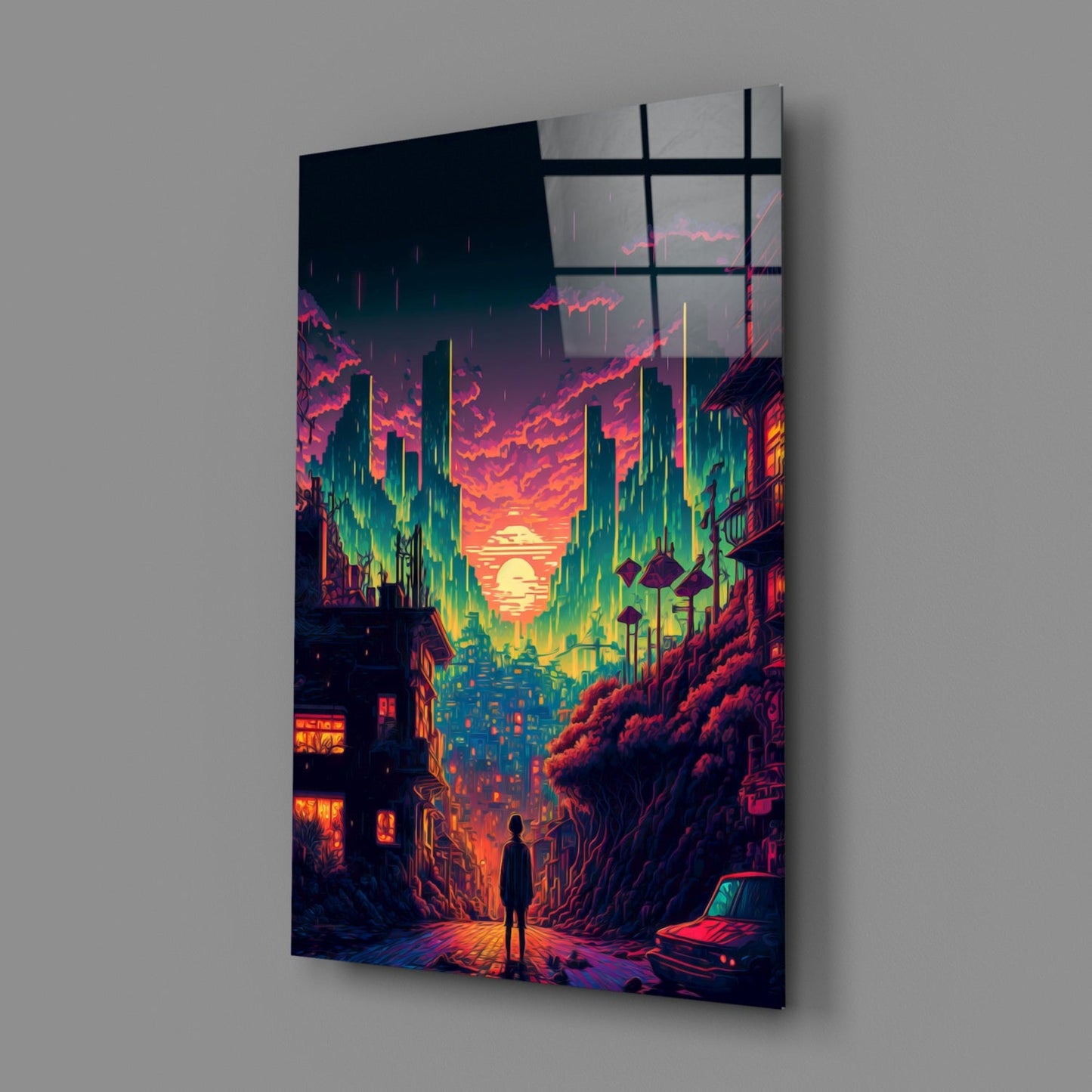 Insigneart USA Walk to the New Life Glass Wall Art || Designers Collection