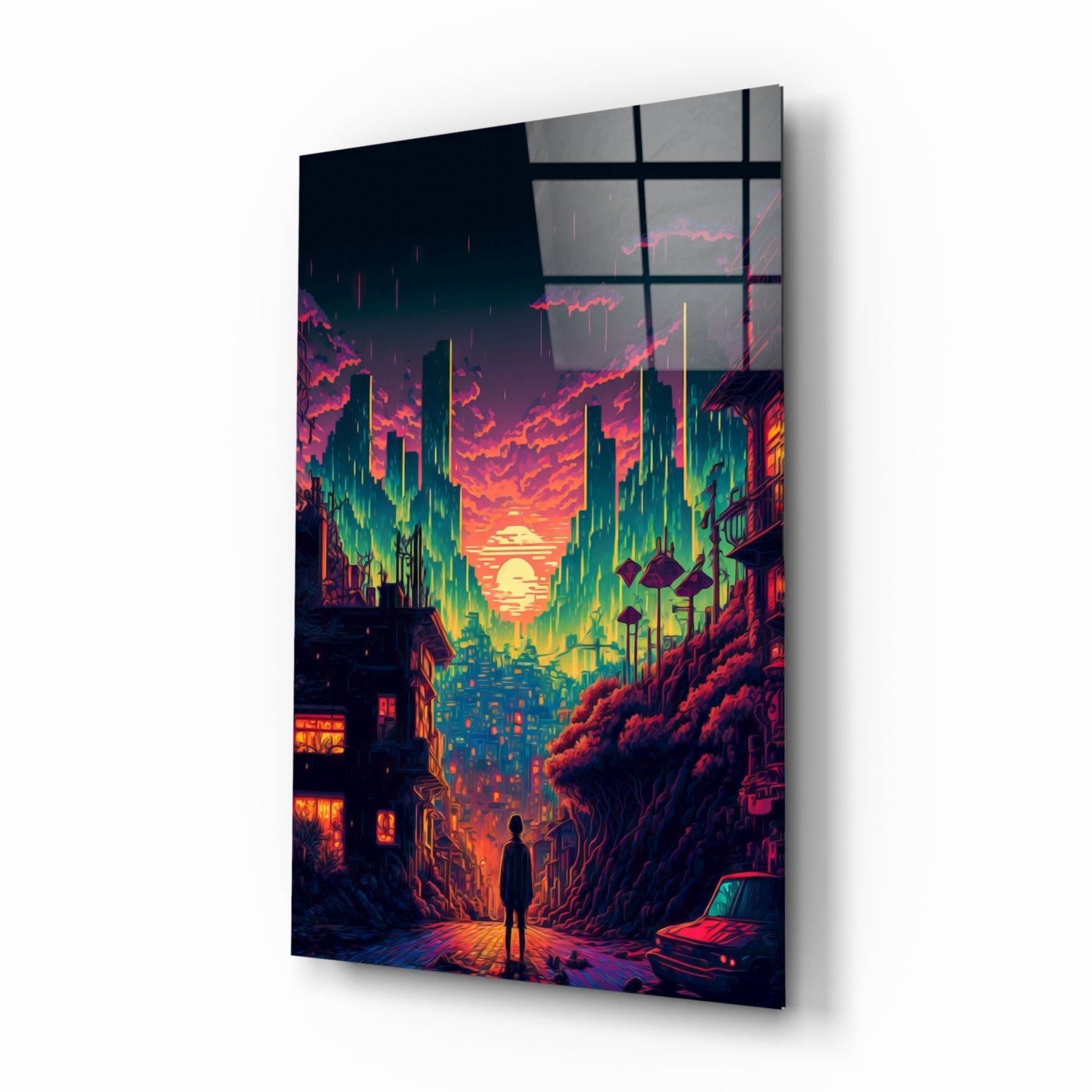 Insigneart USA Walk to the New Life Glass Wall Art || Designers Collection