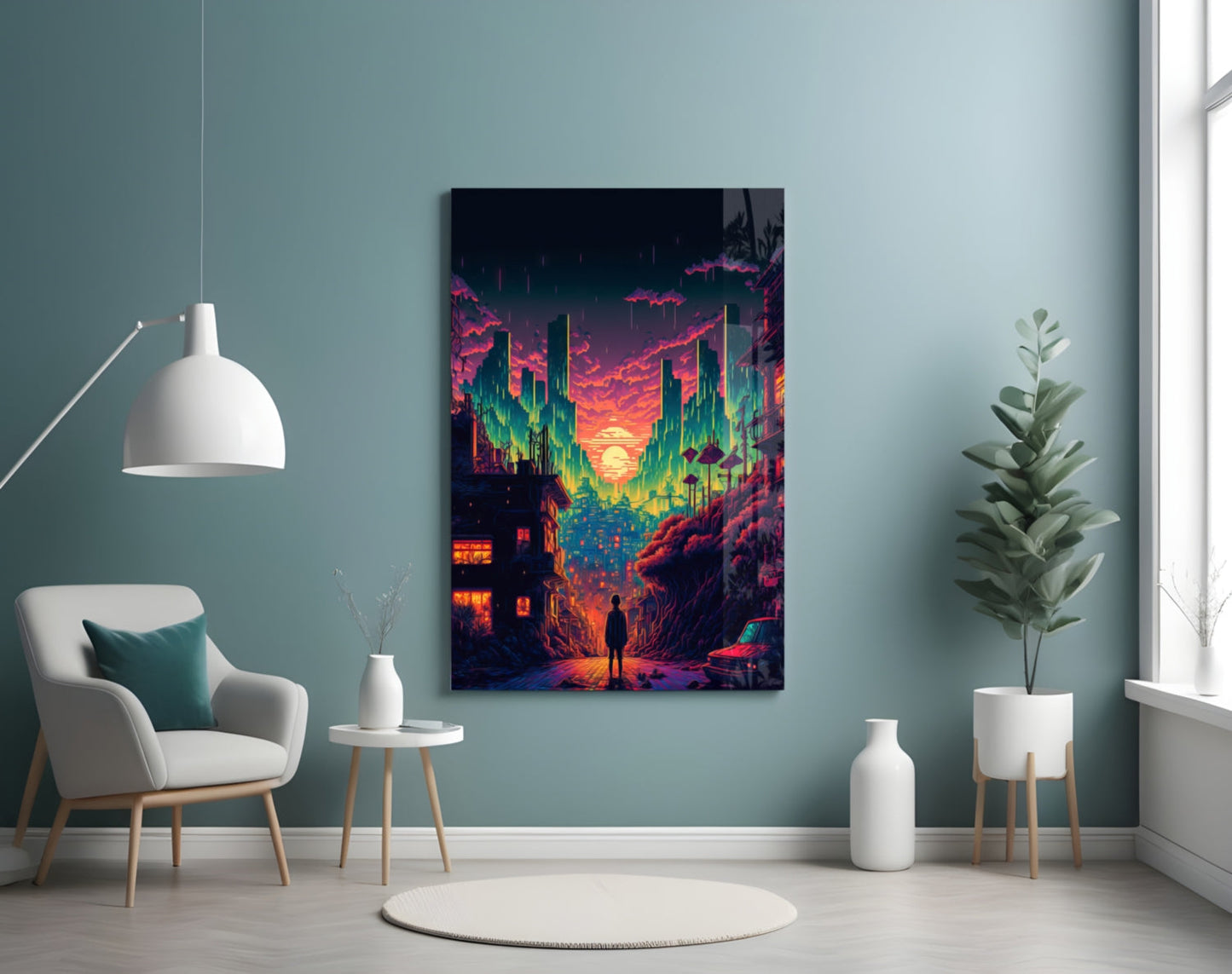 Insigneart USA Walk to the New Life Glass Wall Art || Designers Collection