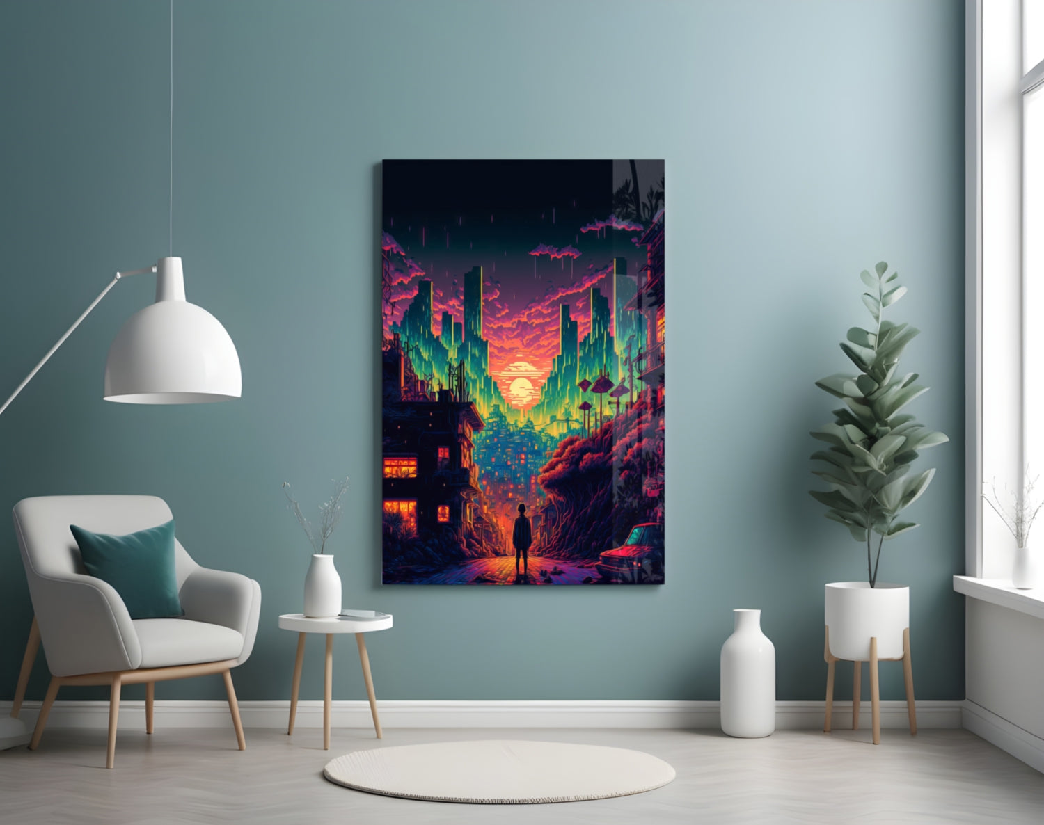 Insigneart USA Walk to the New Life Glass Wall Art || Designers Collection