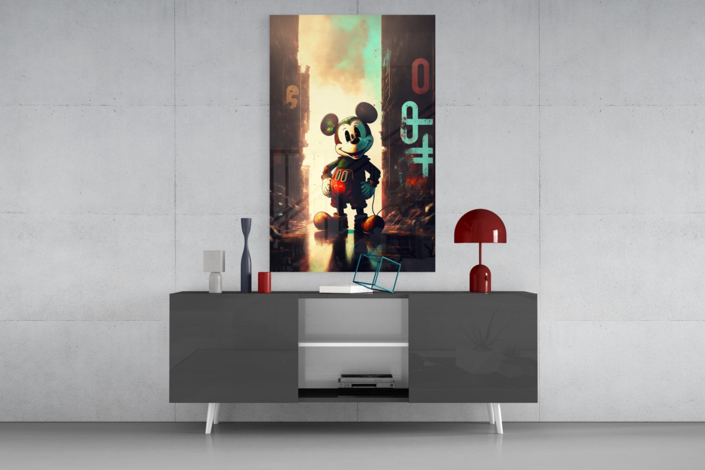Insigneart USA Mouse the Giant Glass Wall Art || Designer Collection