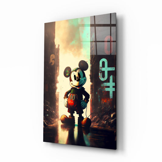 Insigneart USA Mouse the Giant Glass Wall Art || Designer Collection