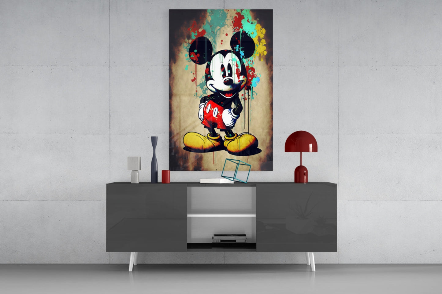 Insigneart USA Mouse the Giant Glass Wall Art || Designer Collection
