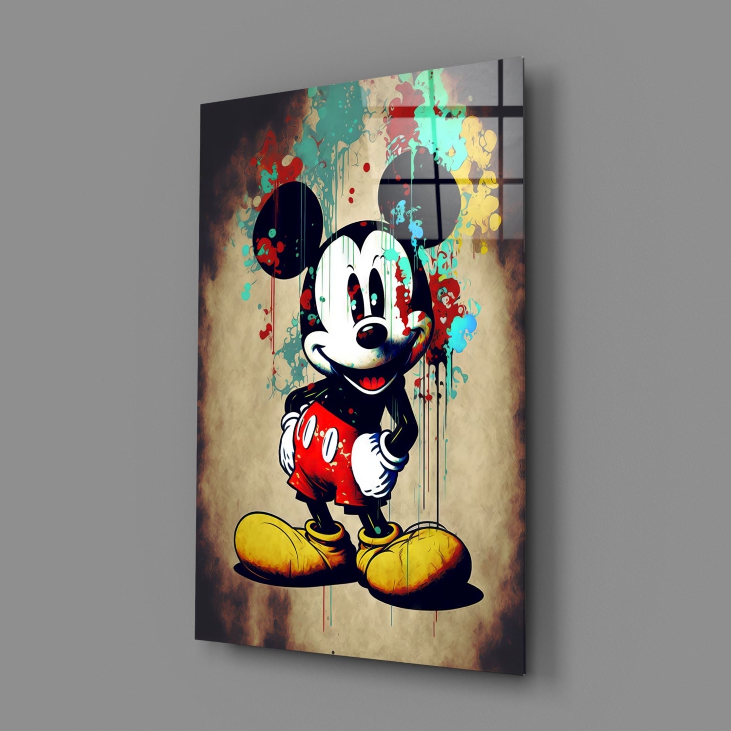 Insigneart USA Mouse the Giant Glass Wall Art || Designer Collection