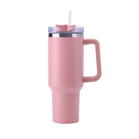 30OZ Straw Coffee Insulation Cup With Handle Portable Car Stainless Steel Water Bottle LargeCapacity Travel B PA F ree Thermal Mug EasyOptionXY LLC