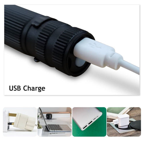 Portable Mini USB Rechargeable LED Flashlight for Outdoor EasyOptionXY LLC