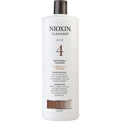 NIOXIN by Nioxin SYSTEM 4 CLEANSER FOR FINE CHEMICALLY ENHANCED NOTICEABLY THINNING HAIR COLOR SAFE 33.8 OZ (PACKAGING MAY VARY) EasyOptionXY LLC