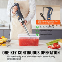 VEVOR Commercial Immersion Blender 350W Heavy Duty Hand Mixer for Soup Sauces EasyOptionXY LLC