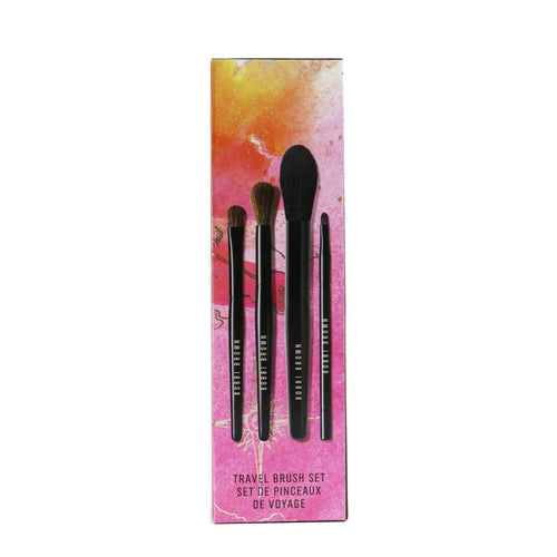 Travel Brush Set (4x Brush): Powder Brush + Eye Shadow Brush + Eye Blender Brush + Eye Liner Brush EasyOptionXY LLC