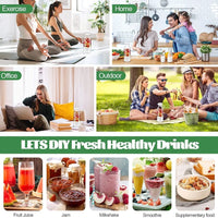 350ml Electric Juicer Blender Mini Portable Blender Bottle USB Rechargeable Fruit Mixers Juicers Multifunction Juice Maker Machine Food Milkshake Cup EasyOptionXY LLC