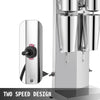 VEVOR Milkshake Maker Kit, Stainless Steel Electric Milkshake Maker, 180W Milkshake Machine, Double Head Classic Milkshake Maker with 800ml Cup, Silver Milkshake Maker Machine, 2 Speed Adjustable EasyOptionXY LLC
