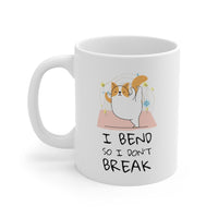Yoga Pose Cat - I Bend So I Don't Break Mug EasyOptionXY LLC
