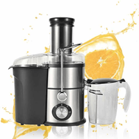 87043565 1100W household centrifugal juicer multi-function electric juicer 2.5L slag cup does not contain BPA fruit and vegetable juice, modern vertical mixing kitchen juicer, secondary mechanical EasyOptionXY LLC
