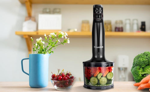 iCucina 4-in-1 Variable Speed Immersion Hand Blender EasyOptionXY LLC