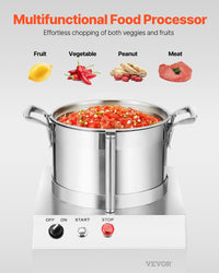 Food Processor Vegetable Chopper 4.3 Quart F ood-G rade Stainless Steel Blender EasyOptionXY LLC