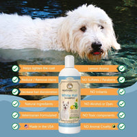 Dog Whitening Shampoo for Dogs with White Light Colored Hair Coat Fur White Haired Pets Shampoo for Itching Dry Sensitive Skin. Non Toxic Formula EasyOptionXY LLC
