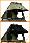 Roll over image to zoom in Adventurer Plus Rooftop Tent Hardshell with Side Awning, Air Conditioner Outlet with Bracket, &Replaceable Rain Flies, Truck Bed Tent for Camping, Pop Up Overland Roof Tents EasyOptionXY LLC