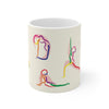 Stick Figure Yoga Poses Coffee Tea Mug EasyOptionXY LLC