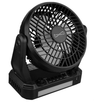 Supersonic Solar-Powered BT Speaker with FM Radio, LED Flashlight & Fan EasyOptionXY LLC