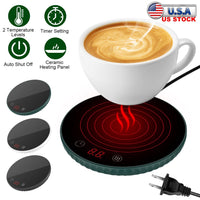 Desktop Electric Cup Warmer 8Hours Auto Off Overheating Protection Smart Timer Setting 2 Temperature Levels  Ceramic Heating Panel For Office Home EasyOptionXY LLC