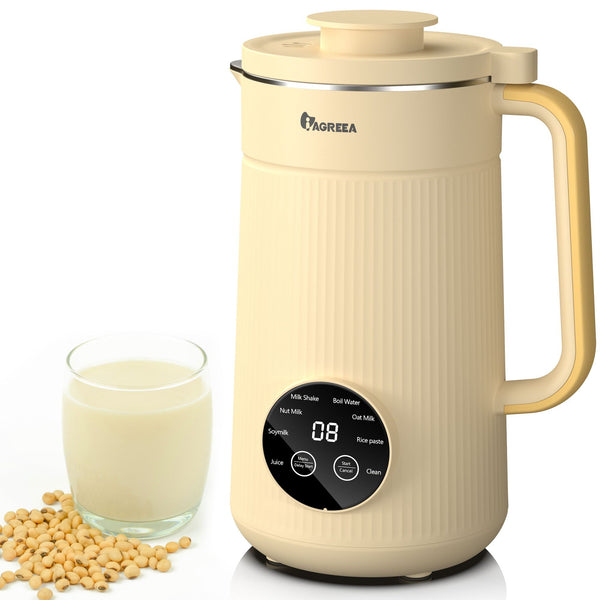 IAGREEA Nut Milk Maker, 35oz Nut/Oat/Almond/Soya/Vegan Juice Beverages Machine - Plant Based Cow Milk Machine Maker, F ood-G rade Stainless Steel Milk Blender, Self-Cleaning EasyOptionXY LLC