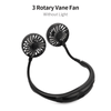 Mini Portable Hanging Neckband Fan USB Rechargeable Double Fans Air Cooler Conditioner Colorful Aroma Electric Desk Fan For Room XH EasyOptionXY LLC