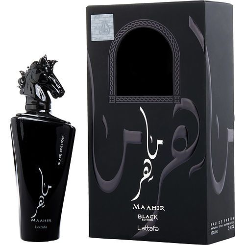 LATTAFA MAAHIR BLACK EDITION by Lattafa EAU DE PARFUM SPRAY 3.4 OZ EasyOptionXY LLC