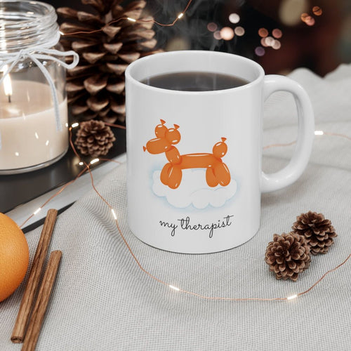 Orange Balloon Dog Theme Mug EasyOptionXY LLC