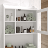 Modern Over The Toilet Space Saver Organization Wood Storage Cabinet for Home, Bathroom EasyOptionXY LLC
