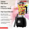 5 Core 2L Professional Countertop Blender For Kitchen 68 Oz 2000W High Speed BPA Free 6 Titanium Blade Smoothie Blender Electric For Soup Shake Juice Multi-Speed Manual JB 2000 M EasyOptionXY LLC